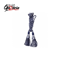   Silver / Navy 100% silk bagpipe cord