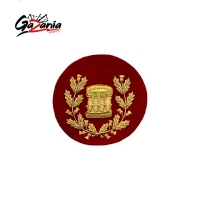 Drum Major Badge Gold Bullion on Red