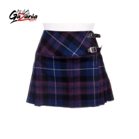 Honord of Scotland Tartan Ladies Mini Billie Pleated Kilt Skirt