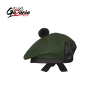 Dark Green Scottish Balmoral Cap