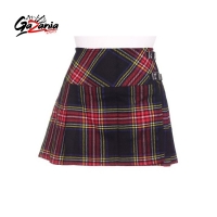 Ladies Wallace Tartan Scottish Micro Mini Billie Pleated Kilt