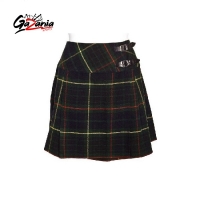 Hunting Stewart Tartan Ladies Mini Billie Pleated Kilt Skirt