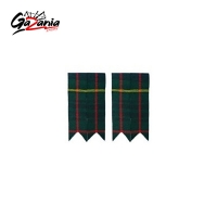 Hunting Stewart Scottish Kilt Hose Sock Flashes