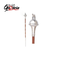 Drum Major Mace Chrome Plated Lion/Crown Head