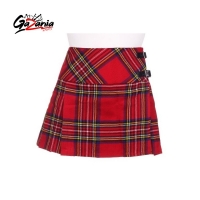 Ladies Royal Stewart Tartan Scottish Mini Billie Pleated Kilt